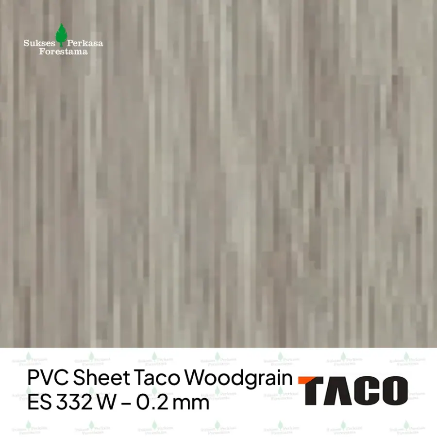 PVC Sheet Taco Woodgrain ES 332 W – 0.2 mm