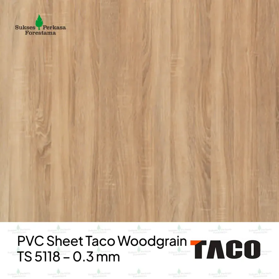 PVC Sheet Taco Woodgrain TS 5118 – 0.3 mm