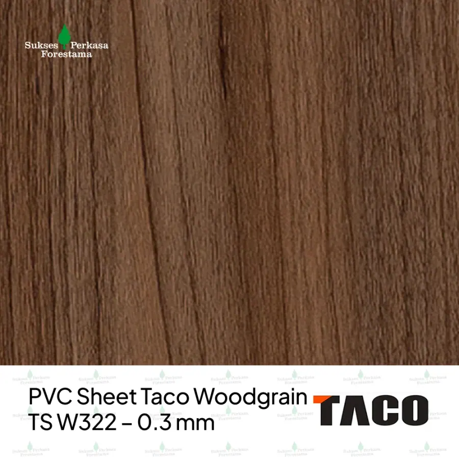 PVC Sheet Taco Woodgrain TS W322 – 0.3 mm