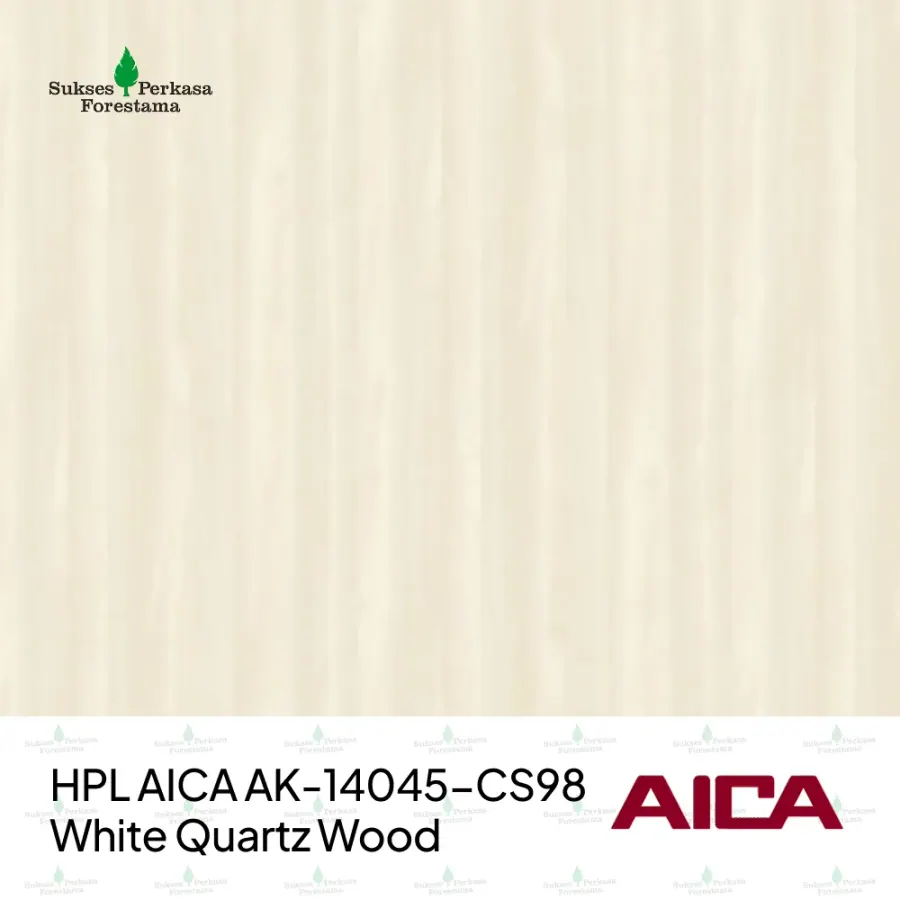 HPL AICA AK-14045-CS98 – White Quartz Wood