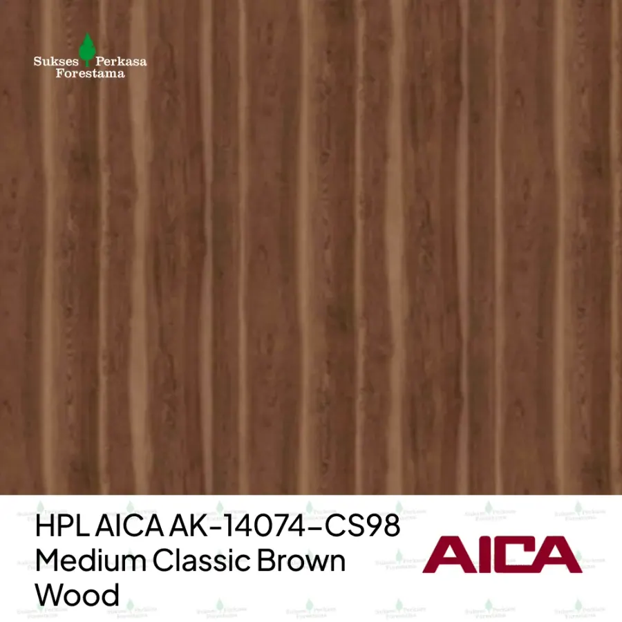 HPL AICA AK-14074-CS98 – Medium Classic Brown Wood