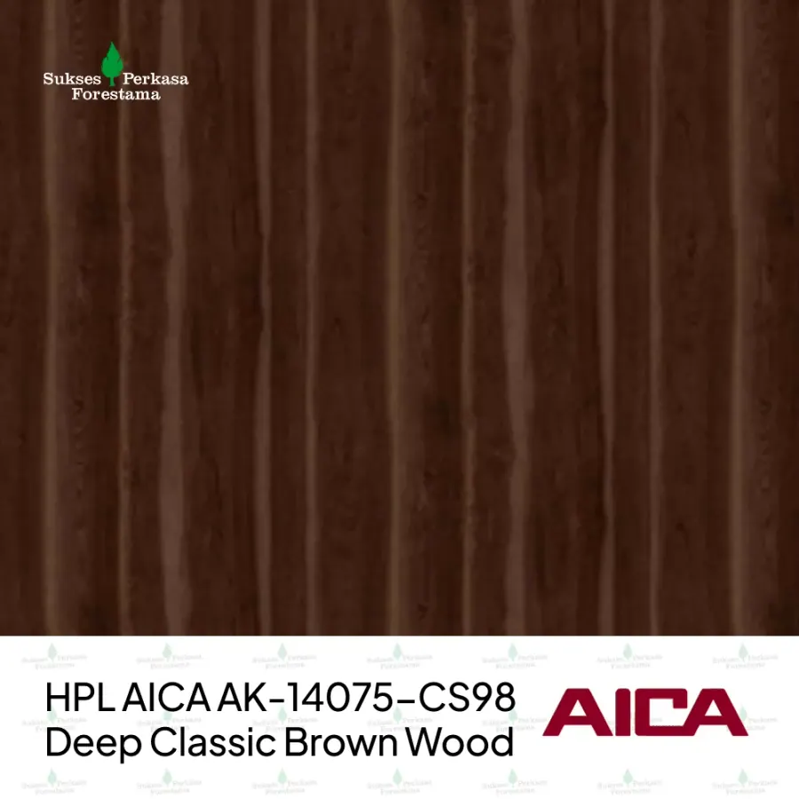 HPL AICA AK-14075-CS98 – Deep Classic Brown Wood