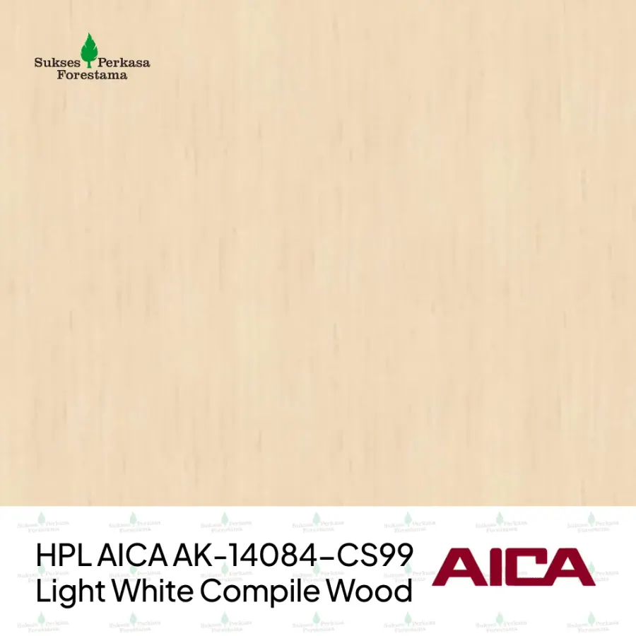 HPL AICA AK-14084-CS99 – Light White Compile Wood