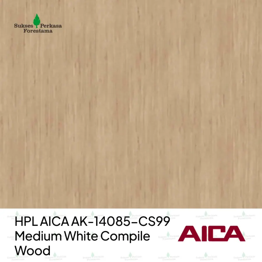 HPL AICA AK-14085-CS99 – Medium White Compile Wood