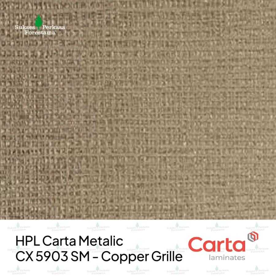HPL Carta Metalic CX 5903 SM - Copper Grille