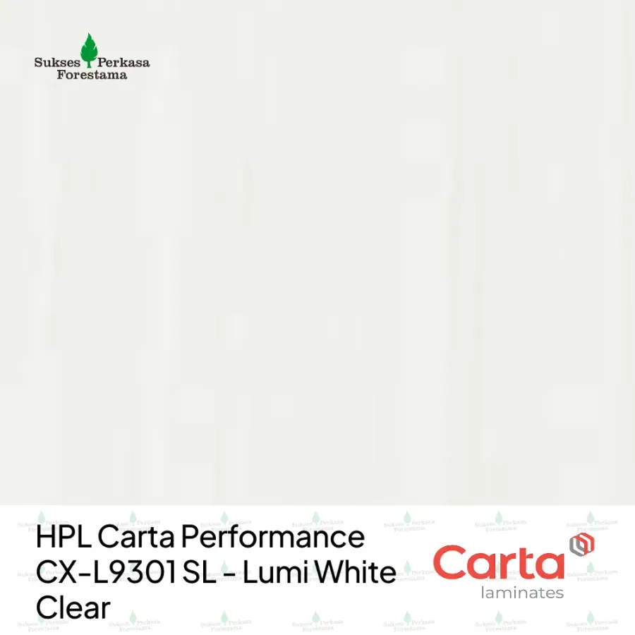 HPL Carta Performance CX-L9301 SL - Lumi White Clear