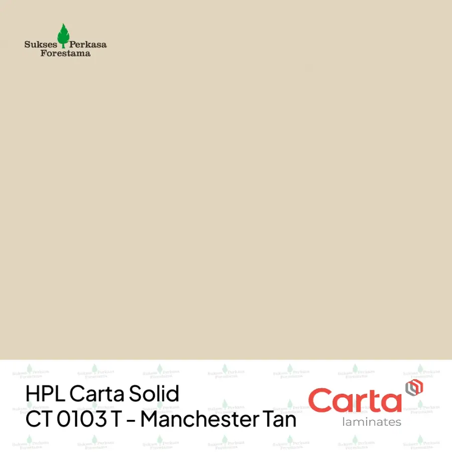 HPL Carta Solid CT 0103 T - Manchester Tan