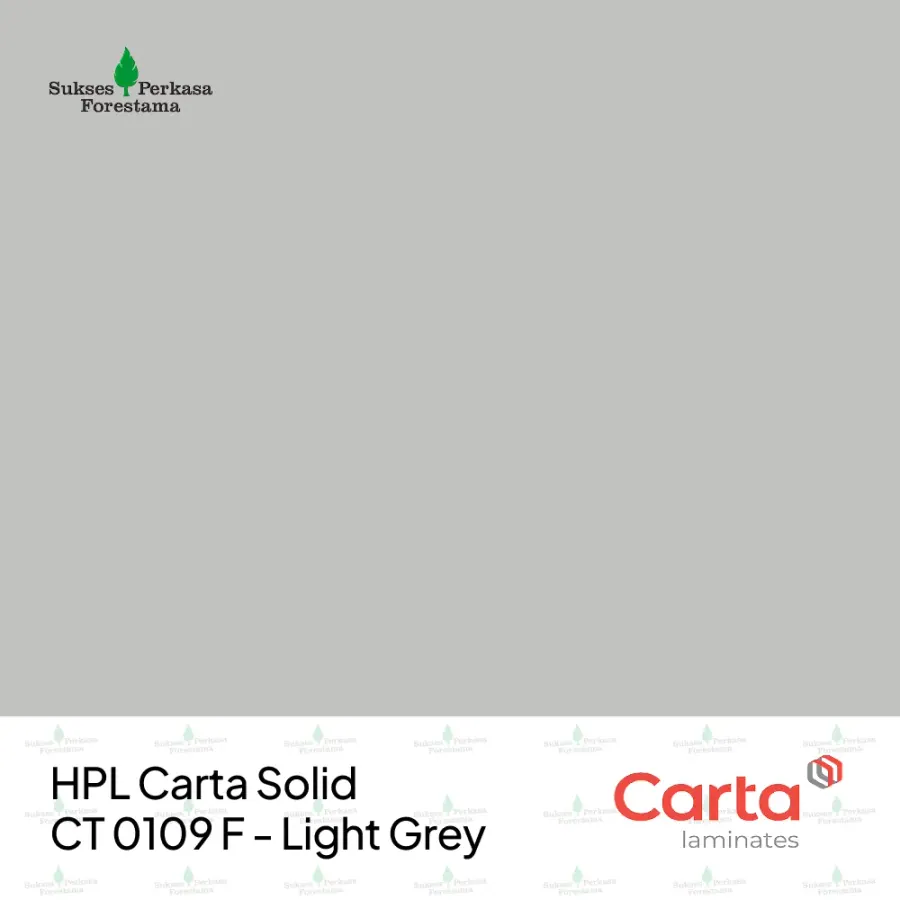 HPL Carta Solid CT 0109 F - Light Grey