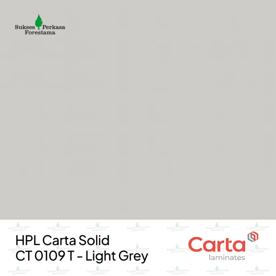 HPL Carta Solid CT 0109 T - Light Grey
