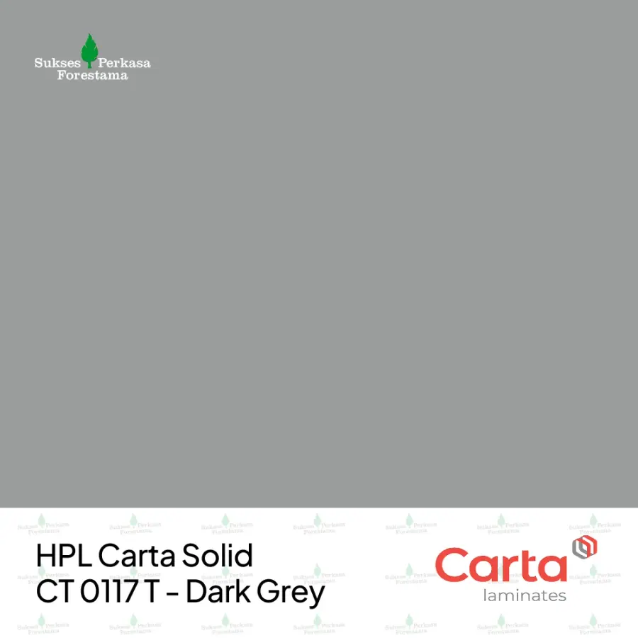HPL Carta Solid CT 0117 T - Dark Grey