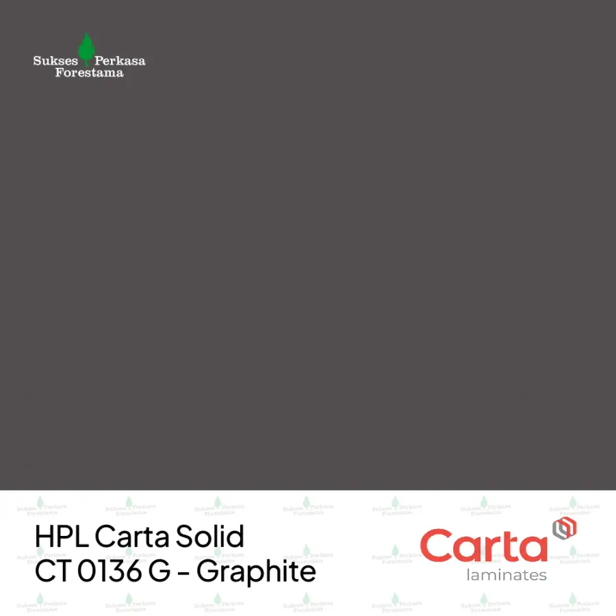 HPL Carta Solid CT 0136 G - Graphite