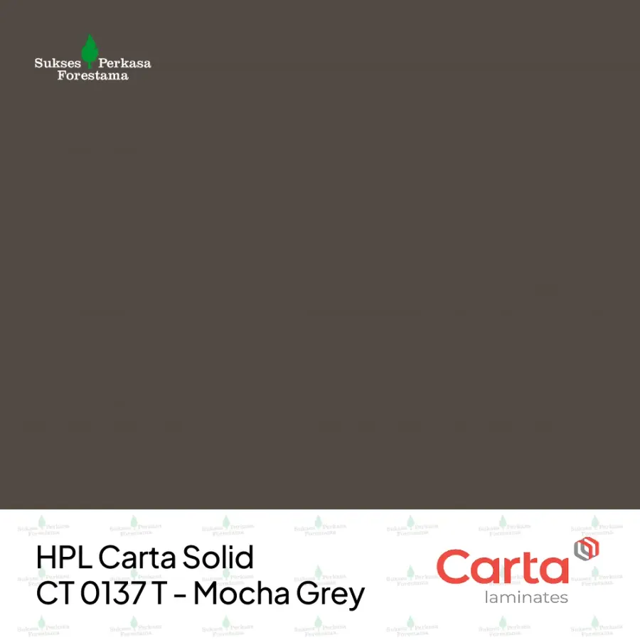 HPL Carta Solid CT 0137 T - Mocha Grey