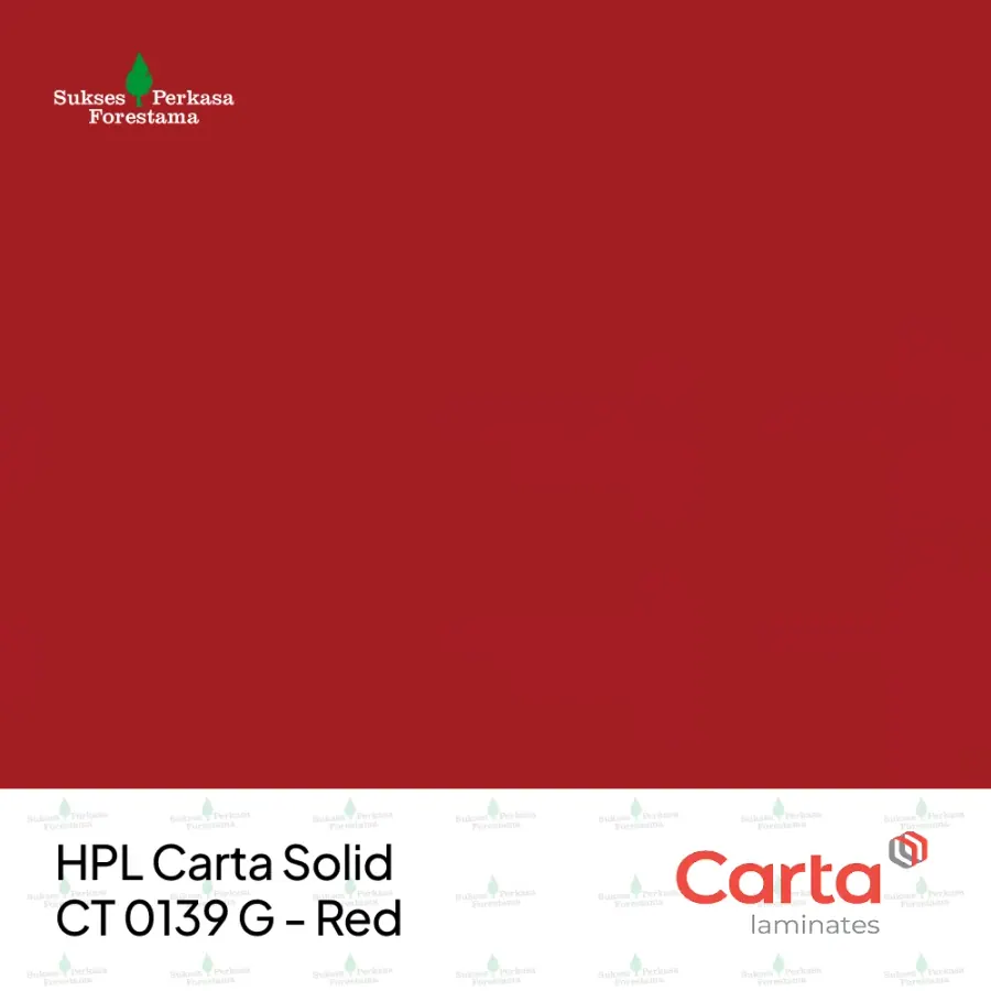 HPL Carta Solid CT 0139 G - Red