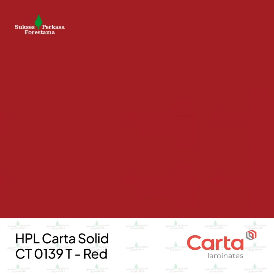 HPL Carta Solid CT 0139 T - Red