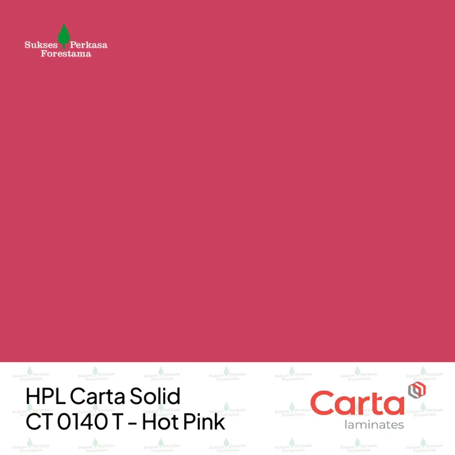 HPL Carta Solid CT 0140 T - Hot Pink