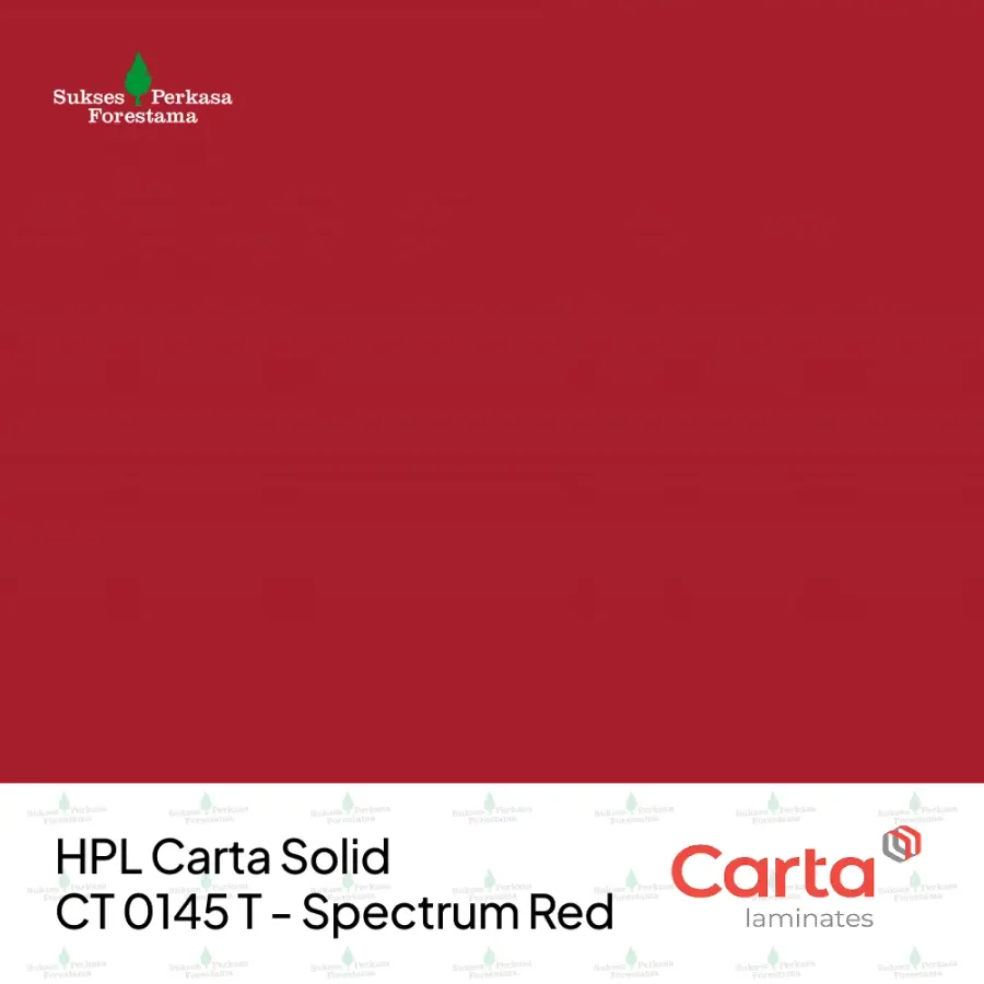 HPL Carta Solid CT 0145 T - Spectrum Red