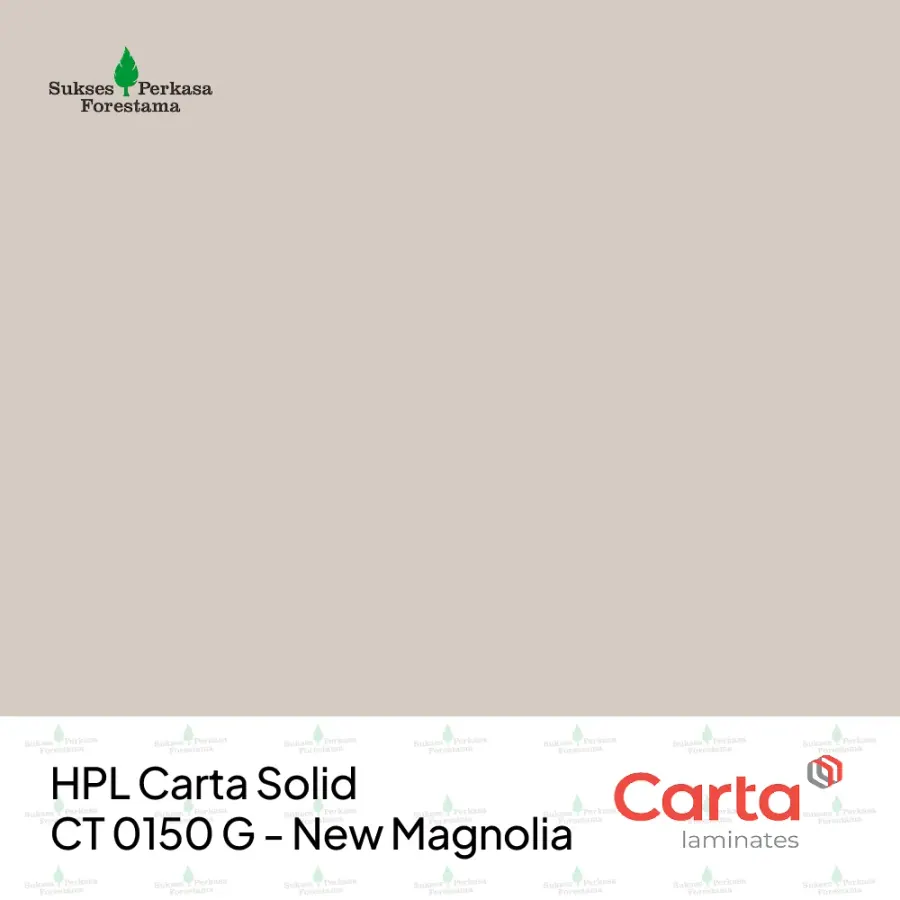 HPL Carta Solid CT 0150 G - New Magnolia