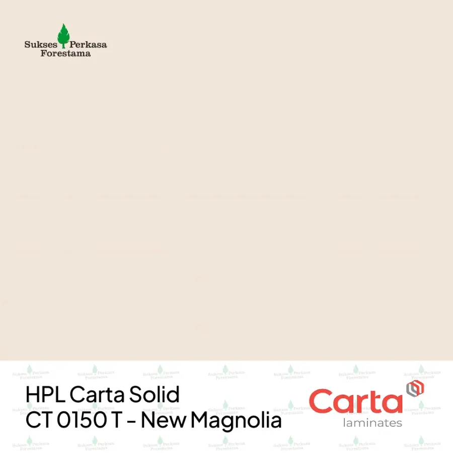 HPL Carta Solid CT 0150 T - New Magnolia