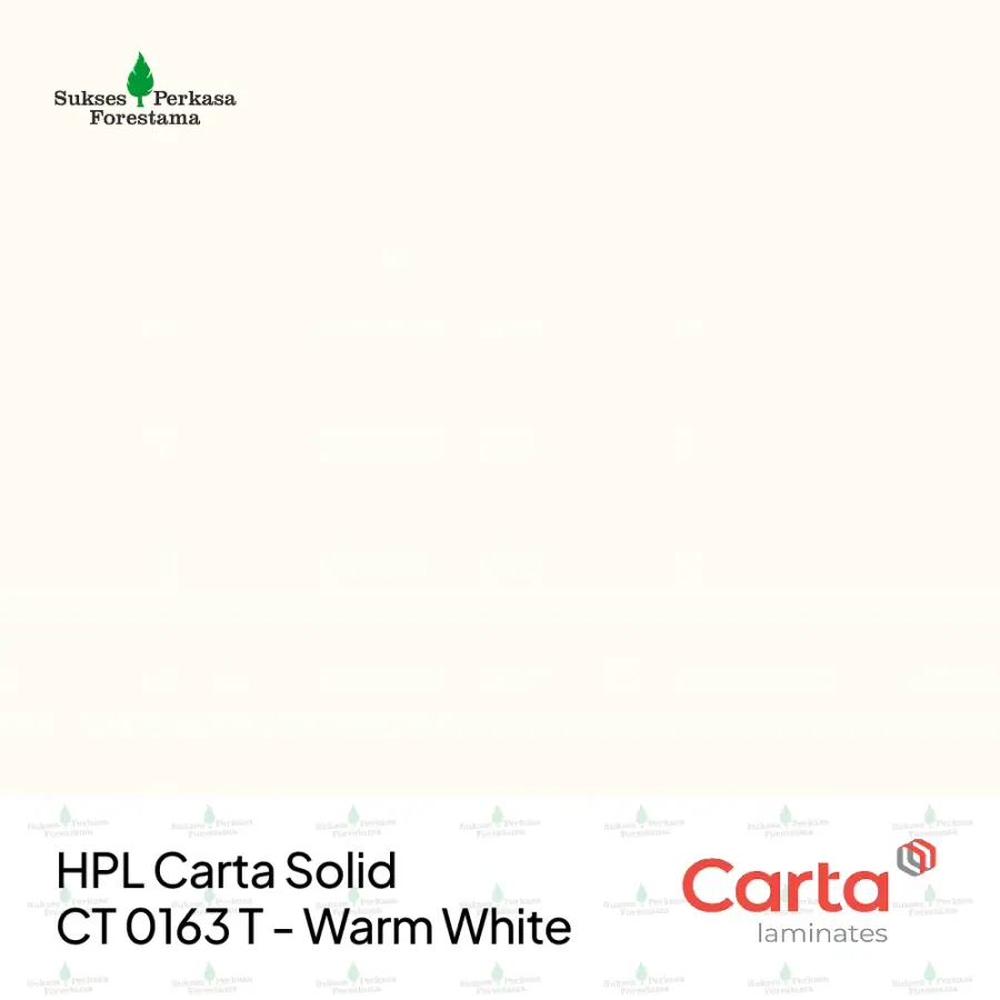 HPL Carta Solid CT 0163 T - Warm White