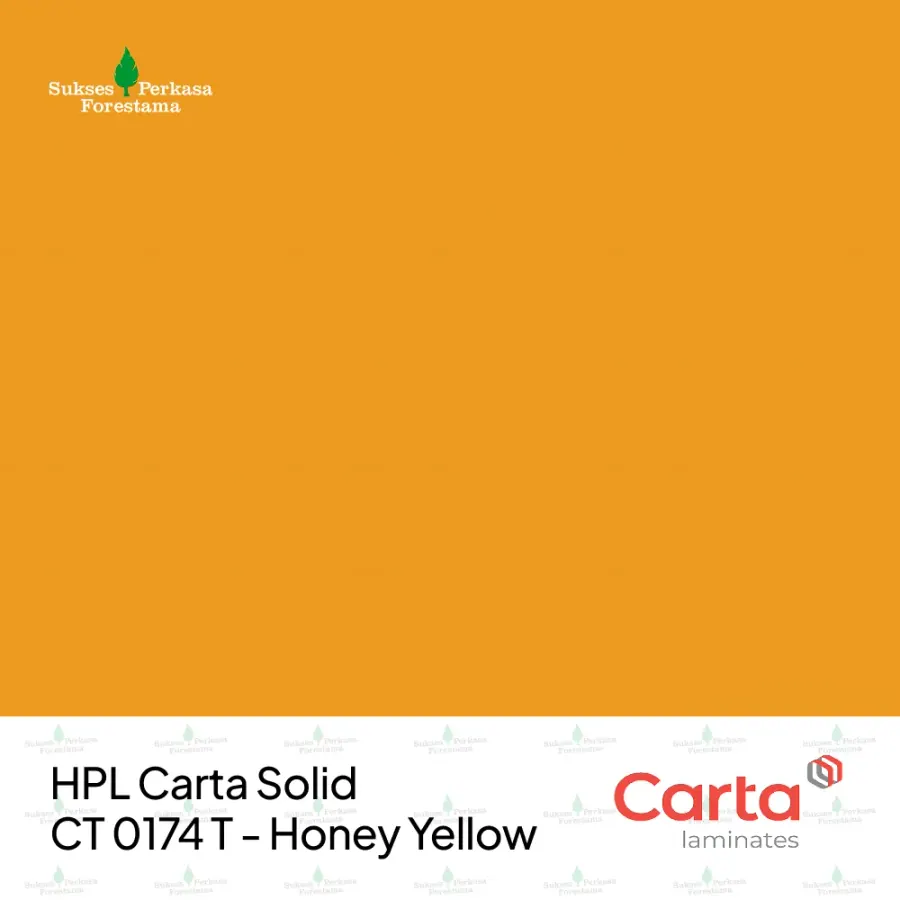 HPL Carta Solid CT 0174 T - Honey Yellow