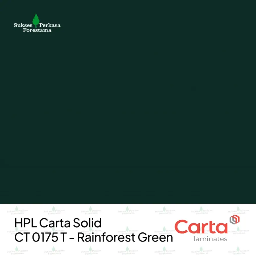 HPL Carta Solid CT 0175 T - Rainforest Green