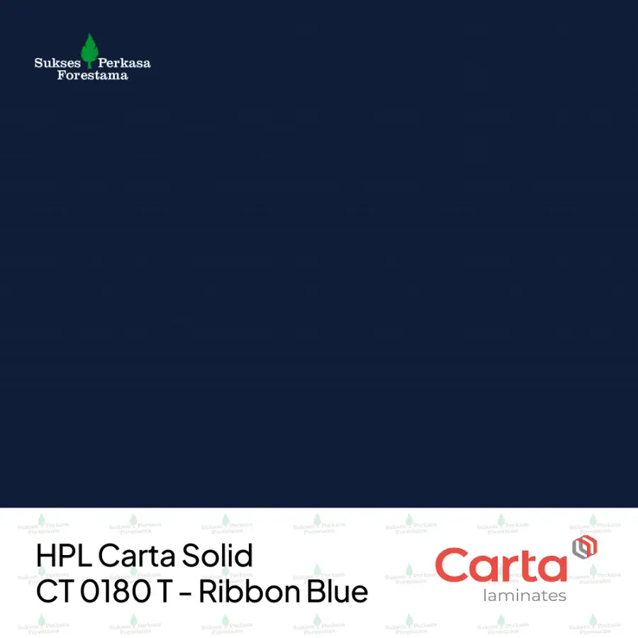 HPL Carta Solid CT 0180 T - Ribbon Blue