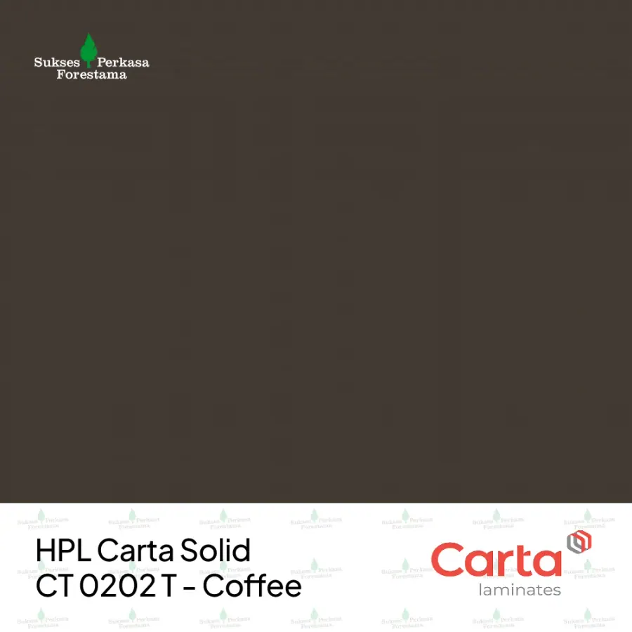 HPL Carta Solid CT 0202 T - Coffee
