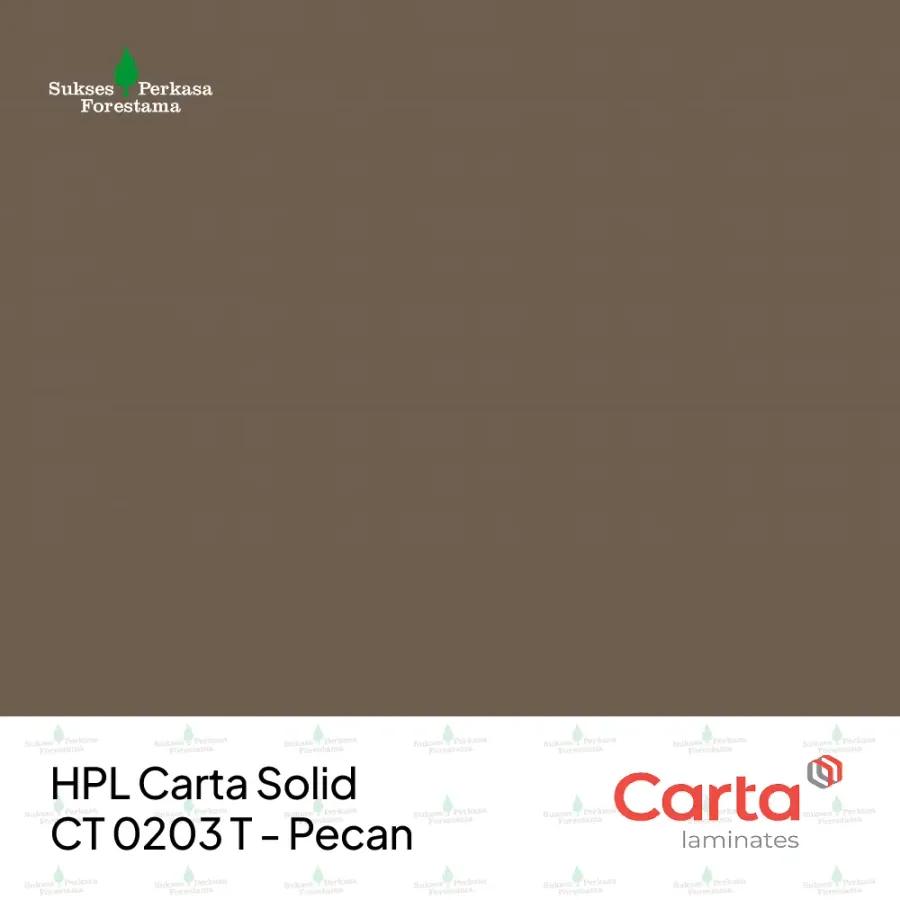 HPL Carta Solid CT 0203 T - Pecan