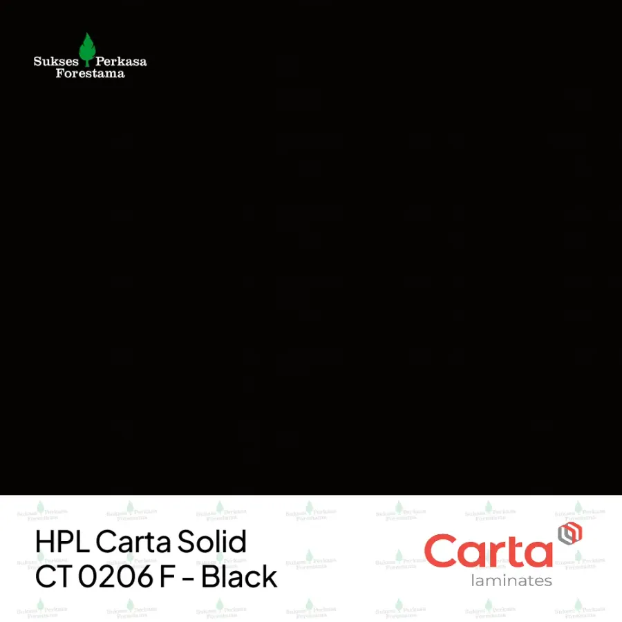 HPL Carta Solid CT 0206 F - Black