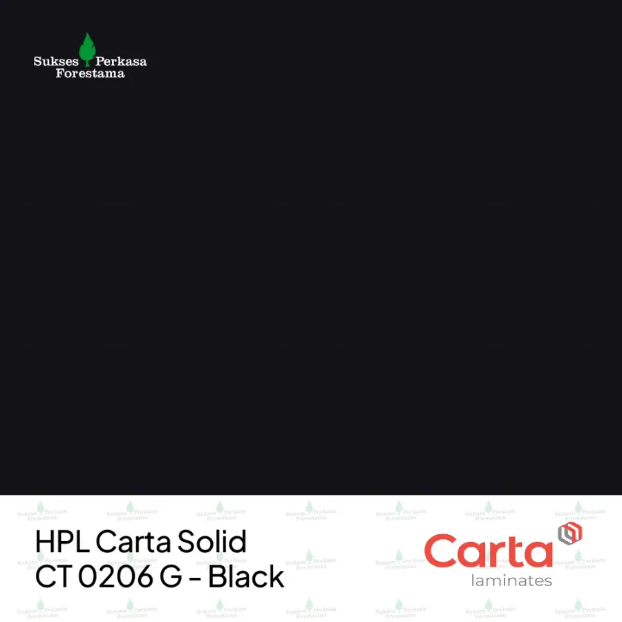 HPL Carta Solid CT 0206 G - Black