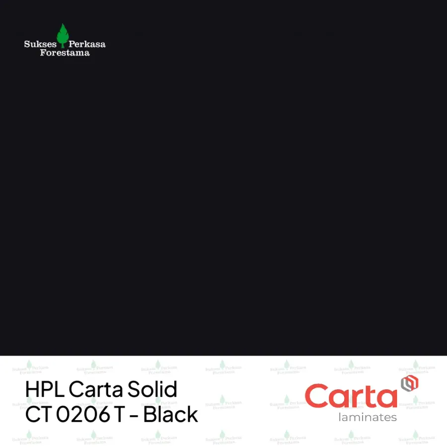 HPL Carta Solid CT 0206 T - Black