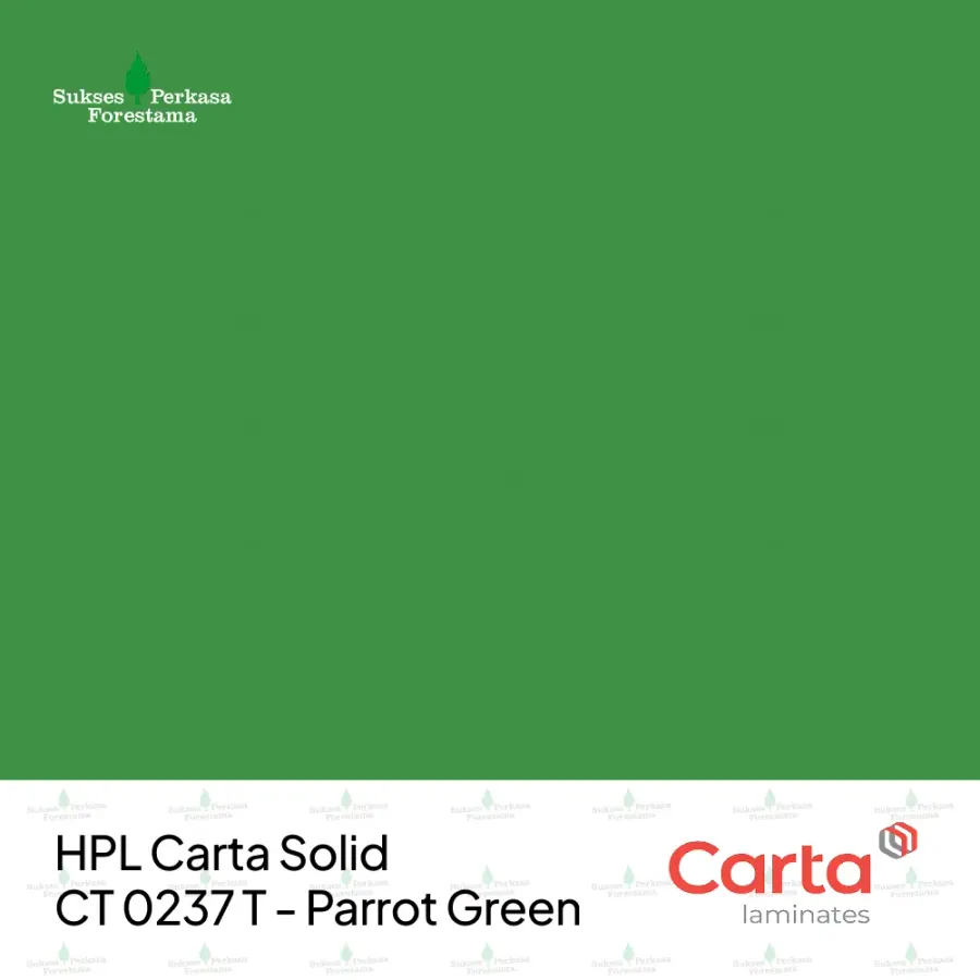 HPL Carta Solid CT 0237 T - Parrot Green