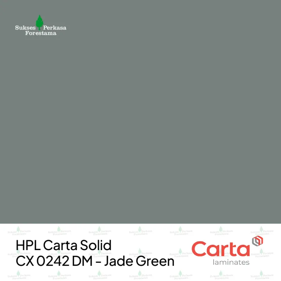 HPL Carta Solid CX 0242 DM - Jade Green