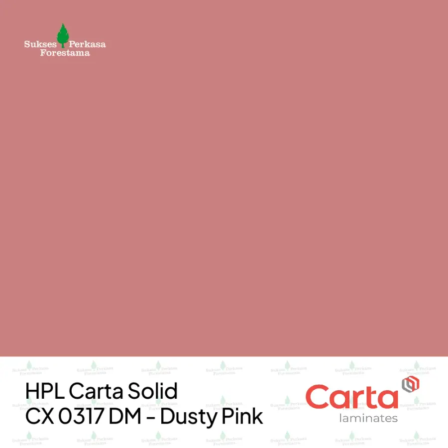 HPL Carta Solid CX 0317 DM - Dusty Pink