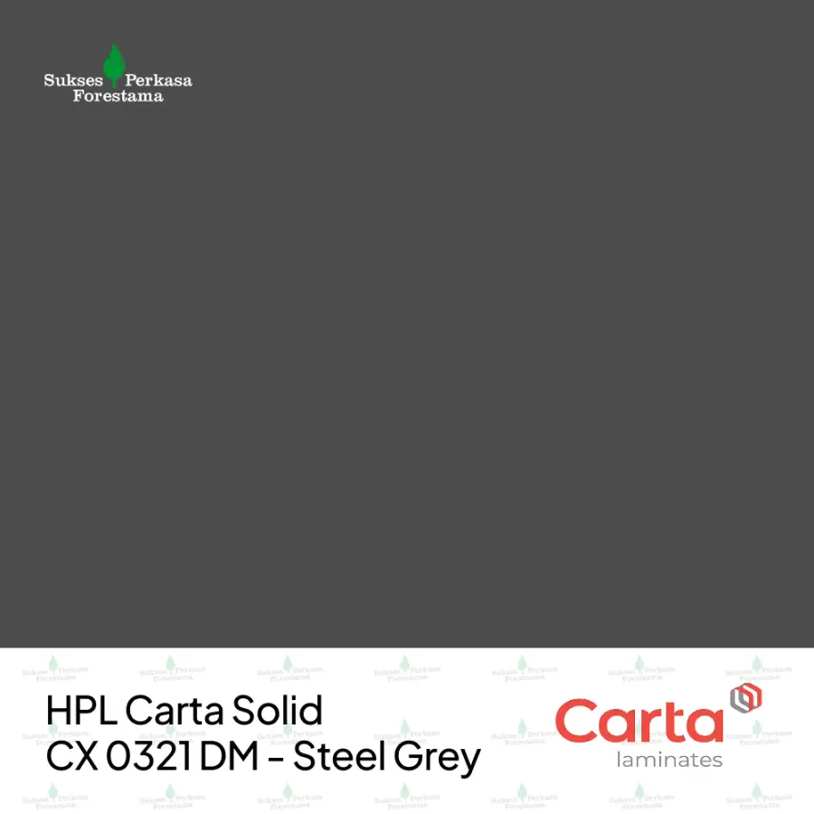 HPL Carta Solid CX 0321 DM - Steel Grey