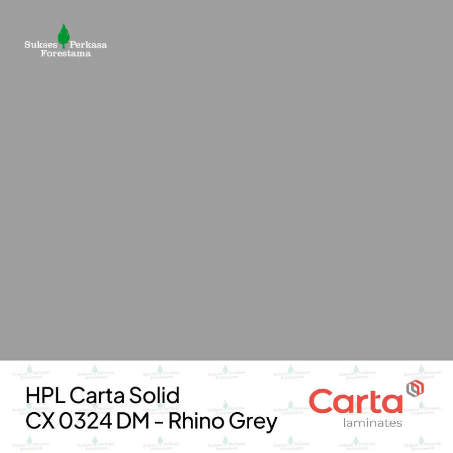 HPL Carta Solid CX 0324 DM - Rhino Grey