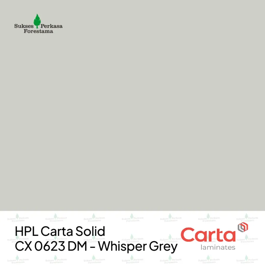 HPL Carta Solid CX 0623 DM - Whisper Grey