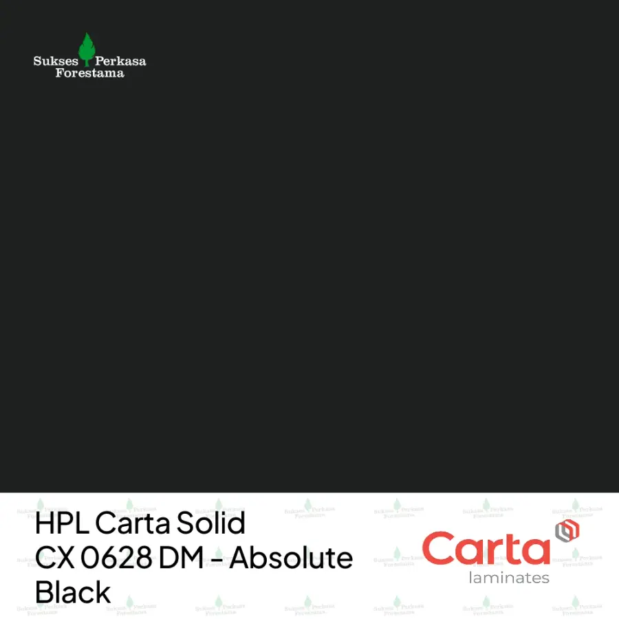 HPL Carta Solid CX 0628 NN - Absolute Black