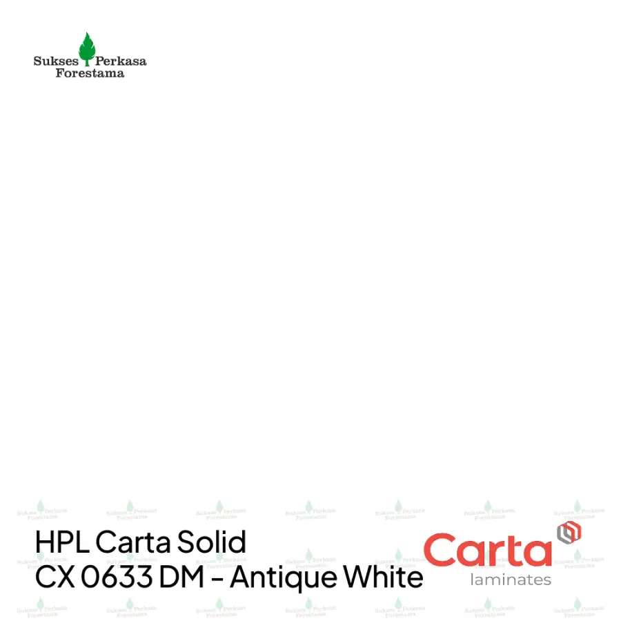 HPL Carta Solid CX 0633 DM - Antique White