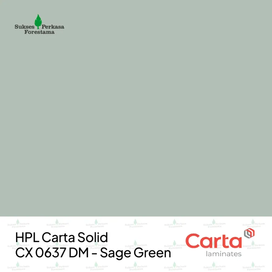 HPL Carta Solid CX 0637 DM - Sage Green
