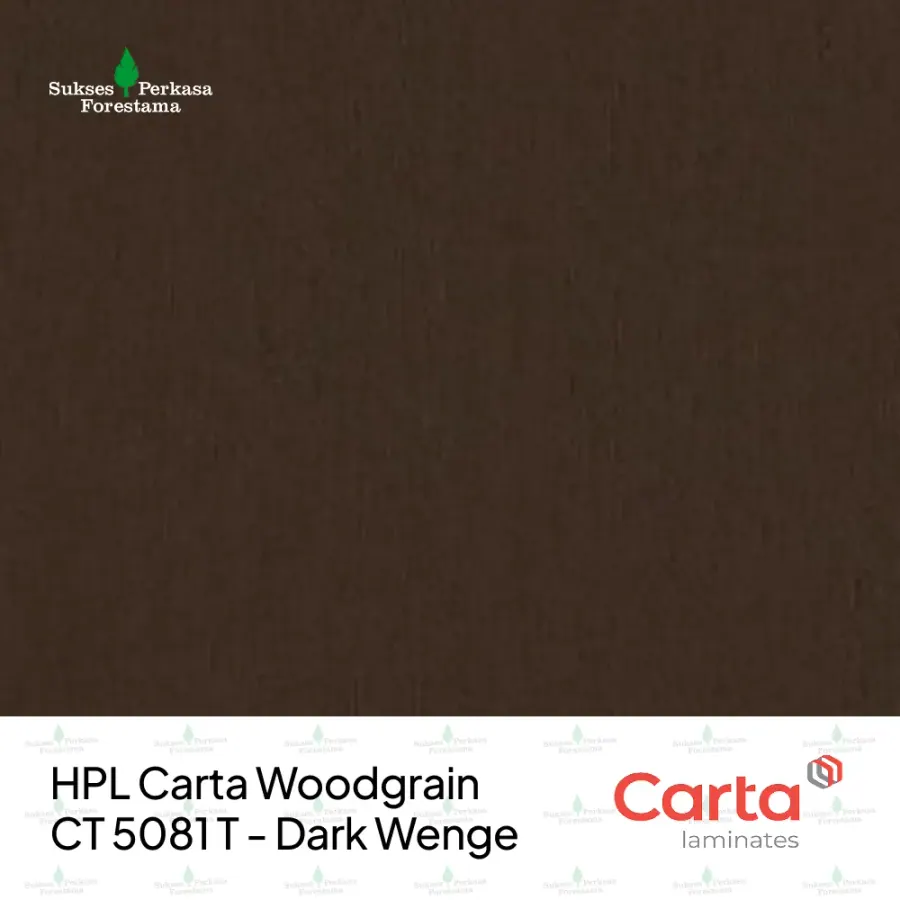 HPL Carta Woodgrain CT 5081 T - Dark Wenge