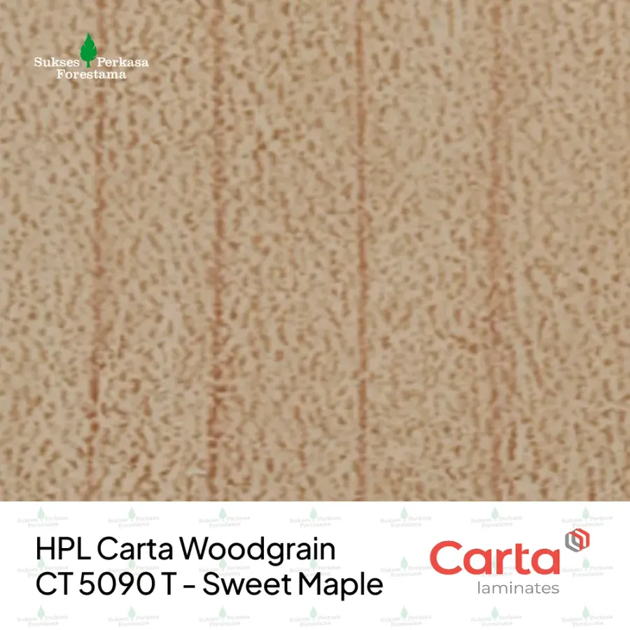 HPL Carta Woodgrain CT 5090 T - Sweet Maple