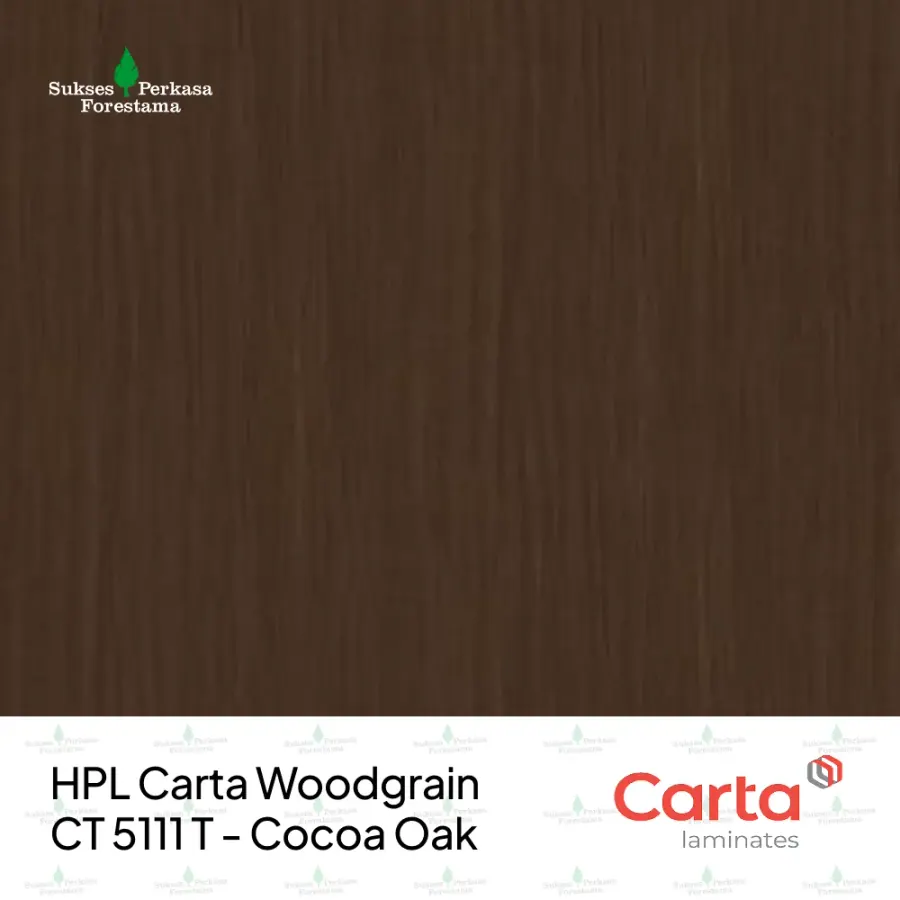 HPL Carta Woodgrain CT 5111 T - Cocoa Oak