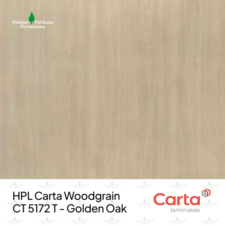HPL Carta Woodgrain CT 5172 T - Golden Oak