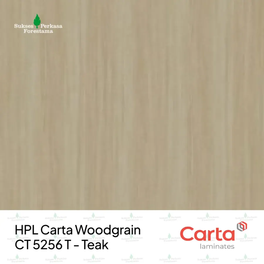 HPL Carta Woodgrain CT 5256 T - Teak