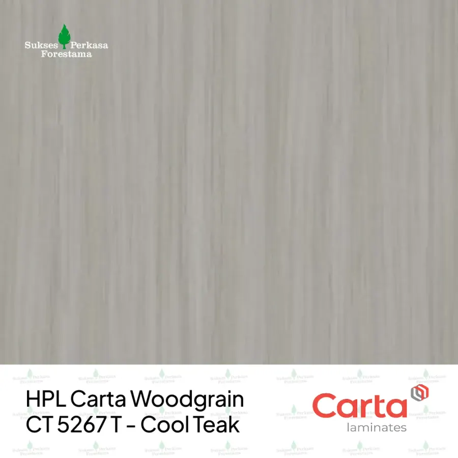 HPL Carta Woodgrain CT 5267 T - Cool Teak