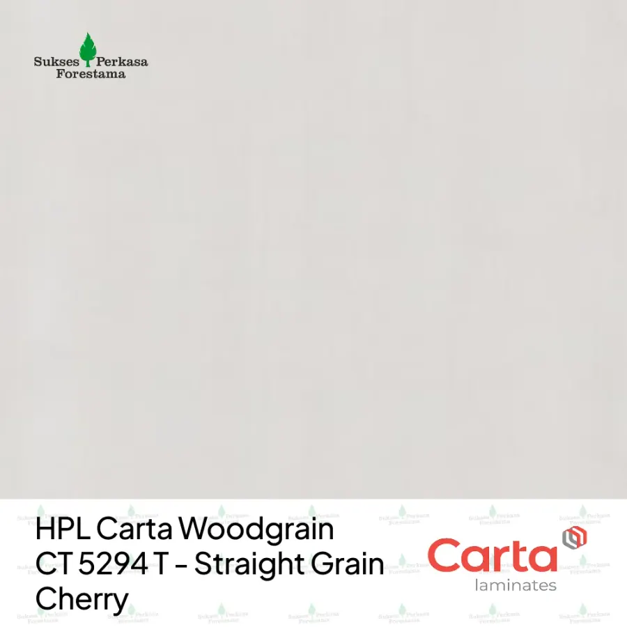 HPL Carta Woodgrain CT 5294 T - Straight Grain Cherry