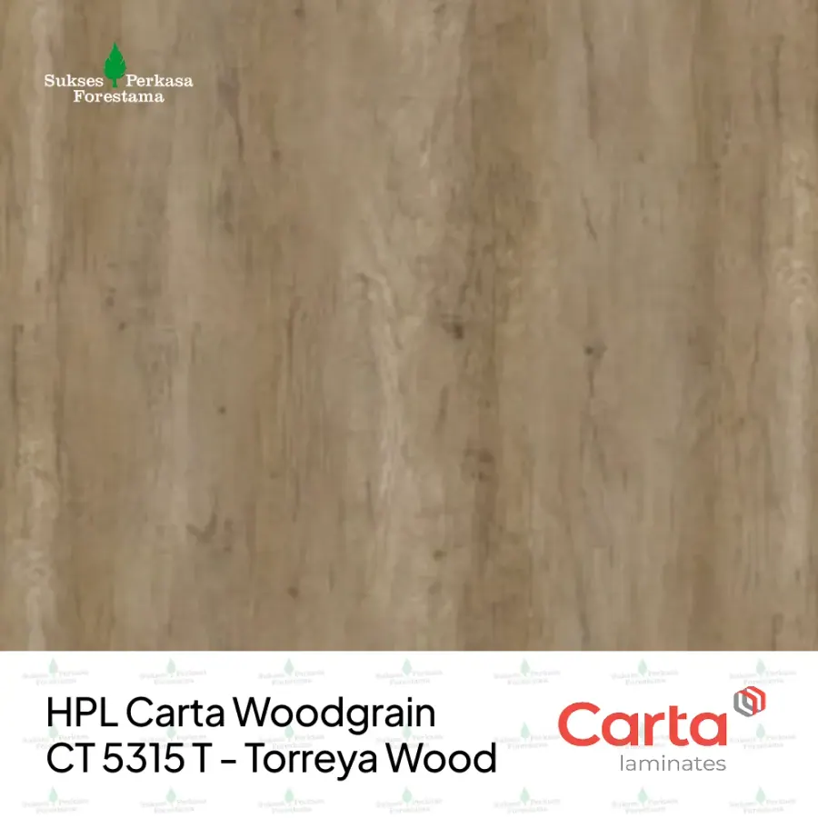HPL Carta Woodgrain CT 5315 T - Torreya Wood