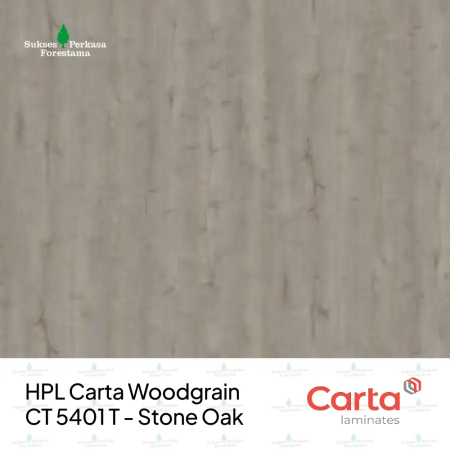 HPL Carta Woodgrain CT 5401 T - Stone Oak