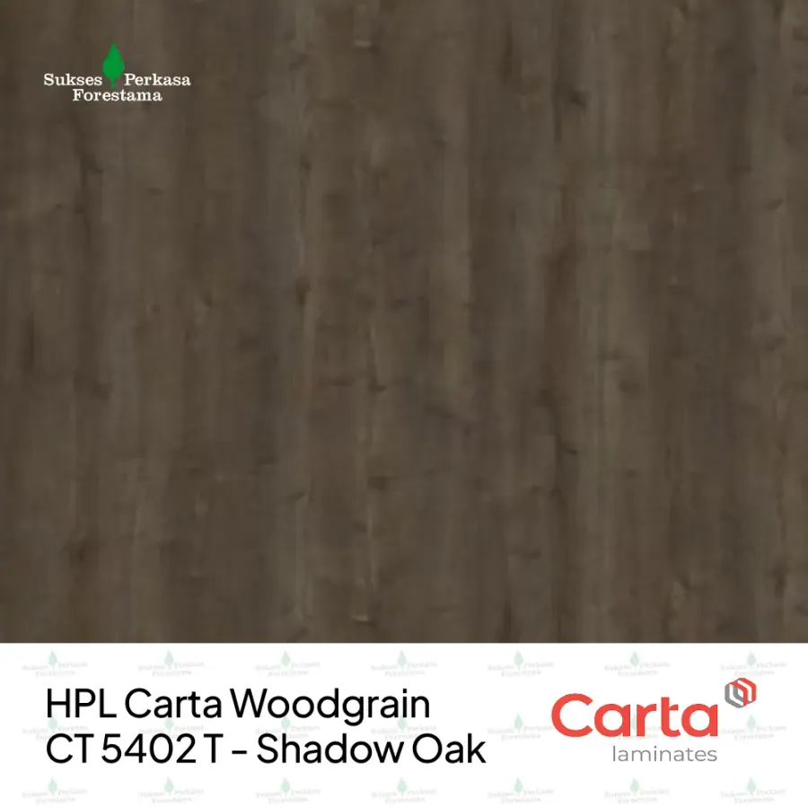 HPL Carta Woodgrain CT 5402 T - Shadow Oak